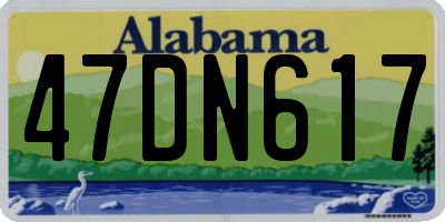 AL license plate 47DN617