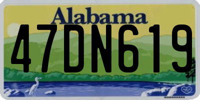AL license plate 47DN619