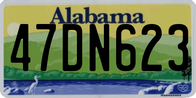 AL license plate 47DN623