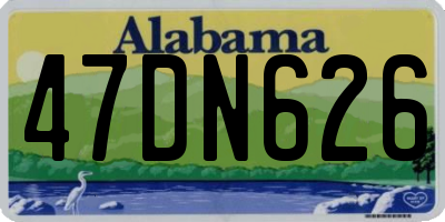AL license plate 47DN626