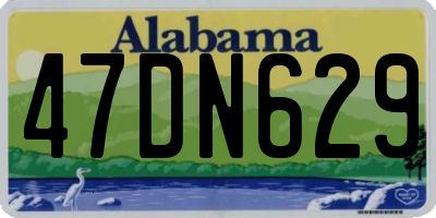 AL license plate 47DN629