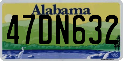 AL license plate 47DN632