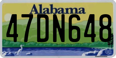 AL license plate 47DN648