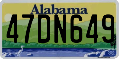 AL license plate 47DN649