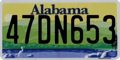 AL license plate 47DN653
