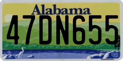 AL license plate 47DN655