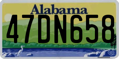 AL license plate 47DN658