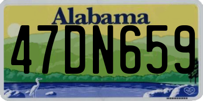 AL license plate 47DN659