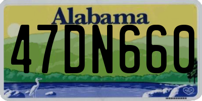 AL license plate 47DN660