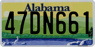 AL license plate 47DN661