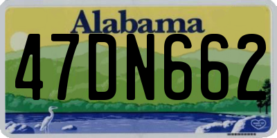 AL license plate 47DN662