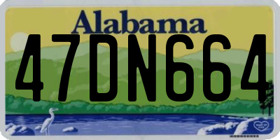 AL license plate 47DN664