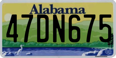 AL license plate 47DN675