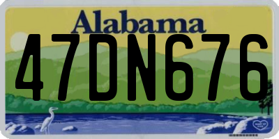 AL license plate 47DN676