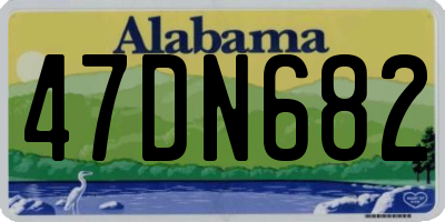 AL license plate 47DN682