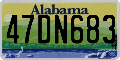 AL license plate 47DN683