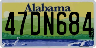 AL license plate 47DN684