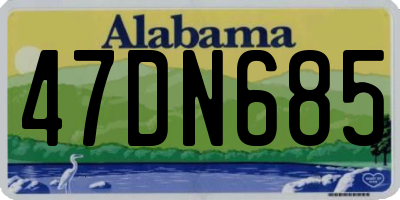 AL license plate 47DN685