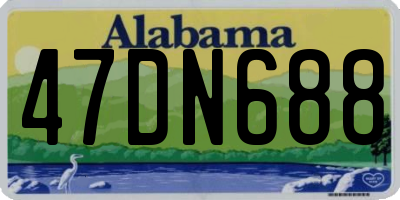 AL license plate 47DN688
