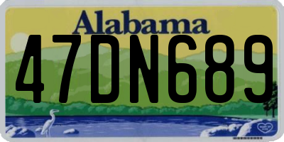 AL license plate 47DN689