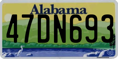 AL license plate 47DN693