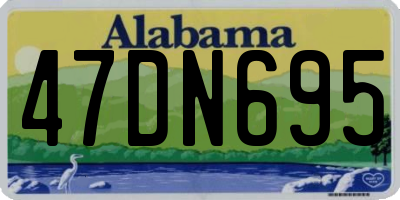 AL license plate 47DN695