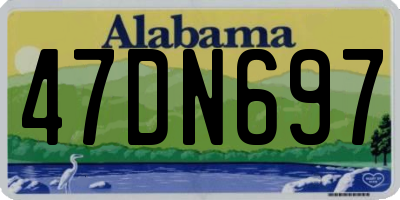 AL license plate 47DN697