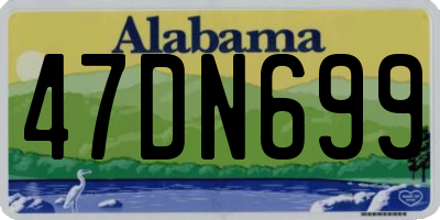 AL license plate 47DN699