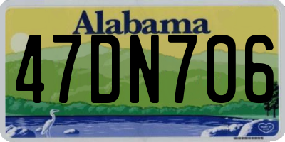AL license plate 47DN706