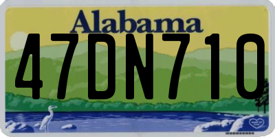 AL license plate 47DN710