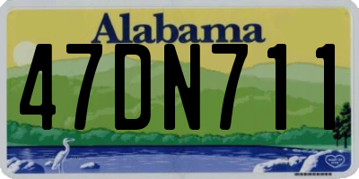 AL license plate 47DN711