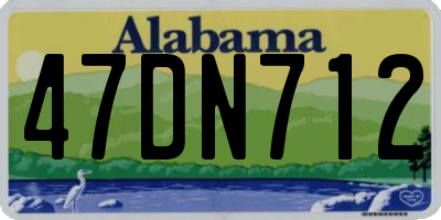 AL license plate 47DN712