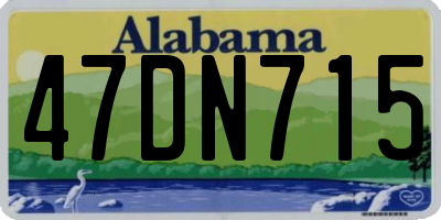 AL license plate 47DN715