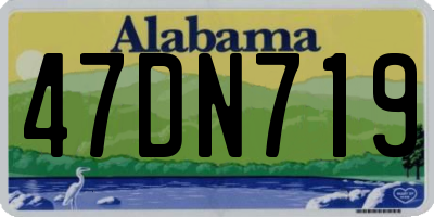 AL license plate 47DN719