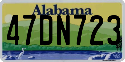 AL license plate 47DN723