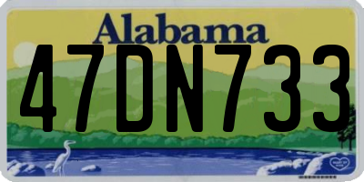 AL license plate 47DN733