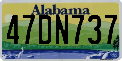 AL license plate 47DN737