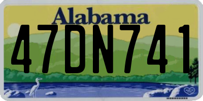 AL license plate 47DN741