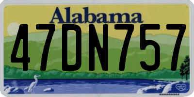 AL license plate 47DN757