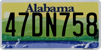 AL license plate 47DN758