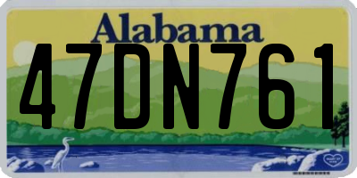 AL license plate 47DN761