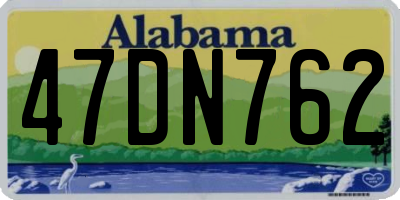 AL license plate 47DN762