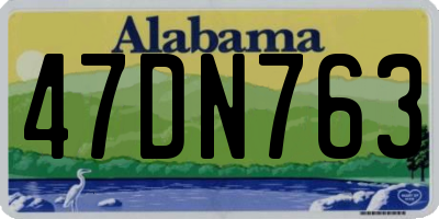 AL license plate 47DN763