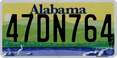 AL license plate 47DN764