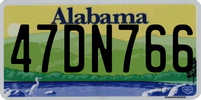 AL license plate 47DN766