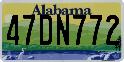 AL license plate 47DN772