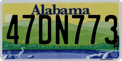 AL license plate 47DN773