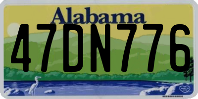 AL license plate 47DN776