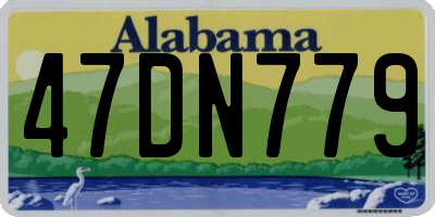 AL license plate 47DN779