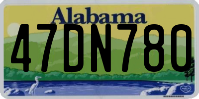 AL license plate 47DN780